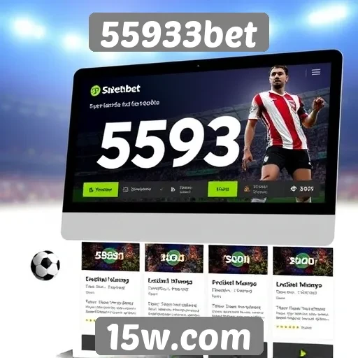 Funcionalidades principais do site 55933bet